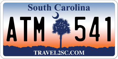 SC license plate ATM541