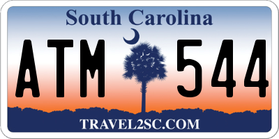 SC license plate ATM544