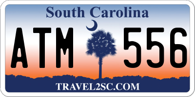 SC license plate ATM556