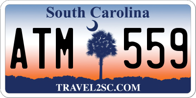 SC license plate ATM559