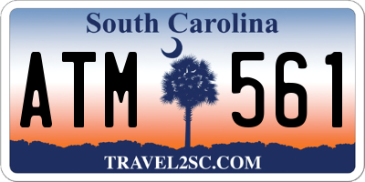 SC license plate ATM561
