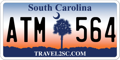 SC license plate ATM564