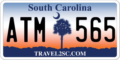 SC license plate ATM565