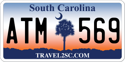 SC license plate ATM569