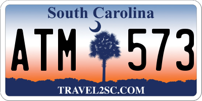 SC license plate ATM573