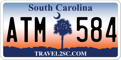 SC license plate ATM584