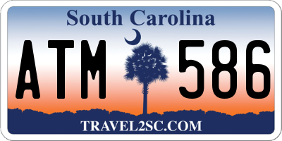 SC license plate ATM586