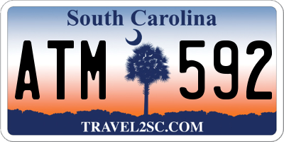 SC license plate ATM592