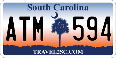 SC license plate ATM594