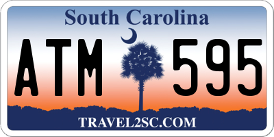 SC license plate ATM595