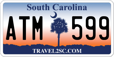 SC license plate ATM599
