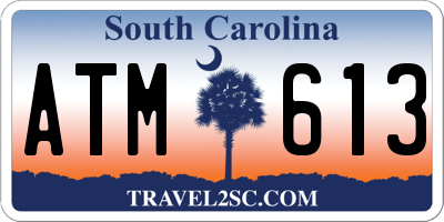 SC license plate ATM613