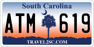 SC license plate ATM619