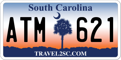 SC license plate ATM621