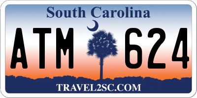 SC license plate ATM624