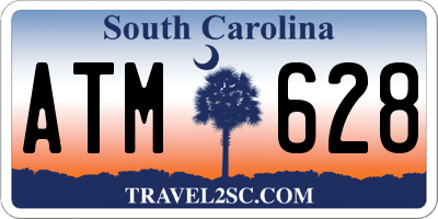 SC license plate ATM628