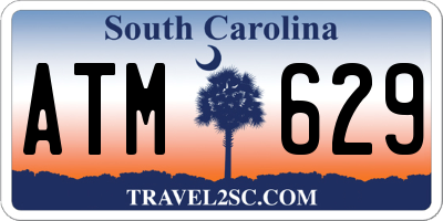 SC license plate ATM629