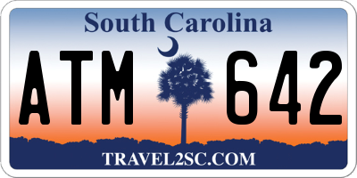 SC license plate ATM642