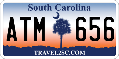 SC license plate ATM656