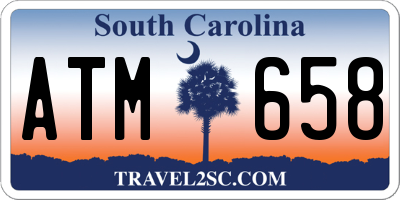 SC license plate ATM658