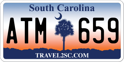 SC license plate ATM659