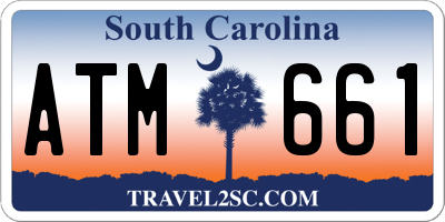 SC license plate ATM661