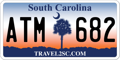 SC license plate ATM682