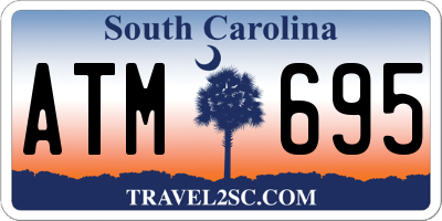 SC license plate ATM695