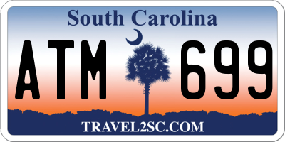 SC license plate ATM699