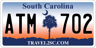 SC license plate ATM702