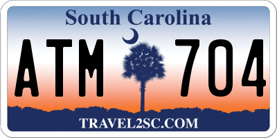 SC license plate ATM704