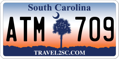 SC license plate ATM709