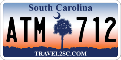 SC license plate ATM712