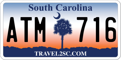 SC license plate ATM716