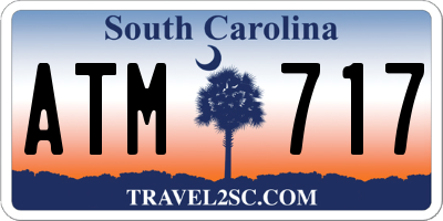 SC license plate ATM717