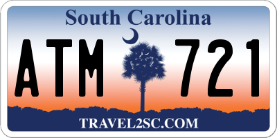 SC license plate ATM721
