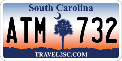 SC license plate ATM732