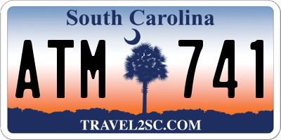 SC license plate ATM741