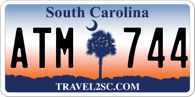 SC license plate ATM744