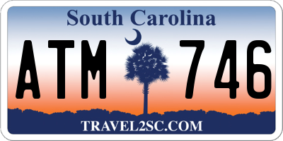 SC license plate ATM746
