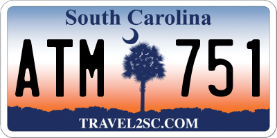 SC license plate ATM751