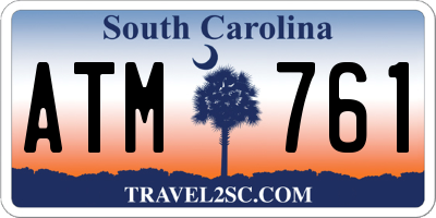 SC license plate ATM761
