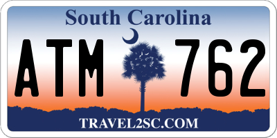 SC license plate ATM762