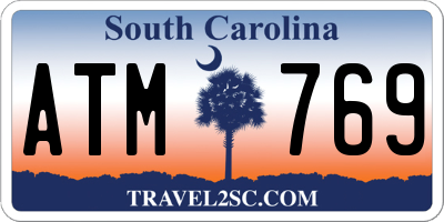 SC license plate ATM769