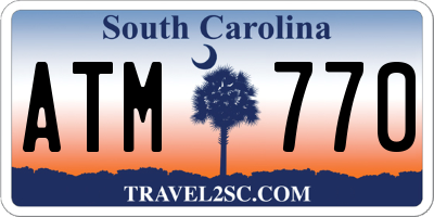 SC license plate ATM770