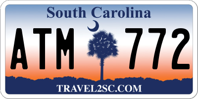 SC license plate ATM772