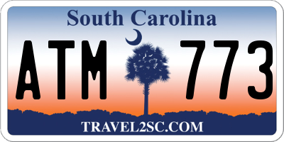 SC license plate ATM773