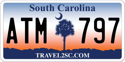 SC license plate ATM797