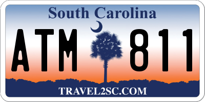 SC license plate ATM811