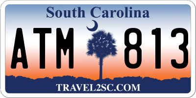 SC license plate ATM813